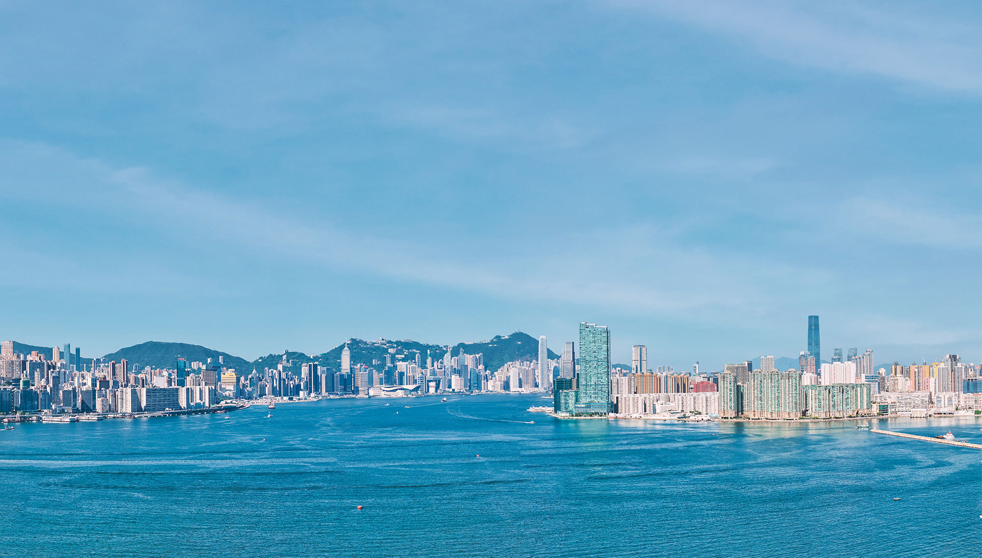 啟德海濱日景